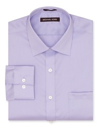 Crafted in crisp, non-iron cotton, this regular fit dress shirt from Michael Kors brings sophisticated style to your everyday wardrobe. Crafted in crisp, non-iron cotton, this regular fit dress shirt from Michael Kors brings sophisticated style to your everyday wardrobe.