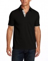 Perry Ellis Men's Short Sleeve Ottoman Polo Shirt