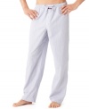 Cozy and classic, these Calvin Klein pajama bottoms make bedtime even more relaxing.