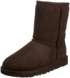 UGG Australia Girls Kids Classic Short Chocolate Sheepskin Boots 4 M US