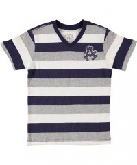 Akademiks Wrights V-Neck T-Shirt (Sizes 8 - 20) - navy, 18 - 20 Akademiks Wrights V-Neck T-Shirt (Sizes 8 - 20) - navy, 18 - 20