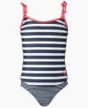 Freshen up her look for fun in the son with this tankini set from Roxy.