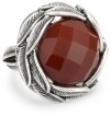 Lucky Brand Bohemian Silver-Tone Carnelian Set Stone Ring, Size 7