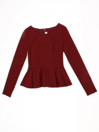 Stella McCartney womens stretch cotton blend peplum detail top Stella McCartney womens stretch cotton blend peplum detail top