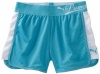 Puma - Kids Girls 7-16 Mesh Lightweight Short, Blue, Medium