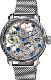Akribos XXIV Men's AK526SS Stainless Mechanical Skeleton Mesh Bracelet Watch Akribos XXIV Men's AK526SS Stainless Mechanical Skeleton Mesh Bracelet Watch