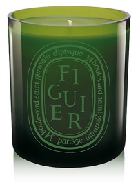 The classic Figuier scent presented in a mouth-blown glass and new size, colored during production for a shiny finish that lets you see the candle flame. Figuier scent recalls the fig tree warmed by the sun. All parts of the tree are represented here.