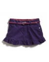 GUESS Kids Girls Belted Beverly Shorts, PURPLE (4)