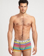 Comfortable enough for everyday wear, these slim fitting, stretch-cotton briefs are accented with an array of rainbow colored stripes and an elastic waistband with signature logo detail.Elastic logo waistband95% cotton/5% elastaneMachine washImported