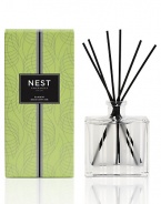 Flowering Bamboo is mingled with a variety of white florals, sparkling citrus, and fresh green accords. NEST Fragrances Reed Diffusers are carefully crafted with the highest quality fragrance oils and are designed to continuously fill your home with a lush, memorable fragrance. The alcohol-free formula releases fragrance slowly and evenly into the air for approximately 90 days. To intensify the fragrance, occasionally flip the reeds over. 5.9 oz. 