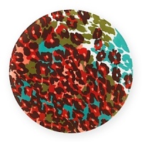 This charger features a fresh take on an animal print to punctuate the table with boldness. Pair with solid colors and geometric shapes to create an adventurous setting. This charger features a fresh take on an animal print to punctuate the table with boldness. Pair with solid colors and geometric shapes to create an adventurous setting.