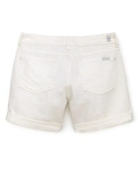 Cute cuffed shorts in classic 5-pocket jean style, rendered with 7 For All Mankind's signature quality and comfort. Cute cuffed shorts in classic 5-pocket jean style, rendered with 7 For All Mankind's signature quality and comfort.