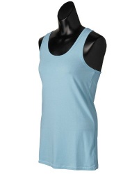 Alo Ladies 5.5 oz. Racerback Bamboo Tank - AQUA/WHITE - 2XL Alo Ladies 5.5 oz. Racerback Bamboo Tank - AQUA/WHITE - 2XL