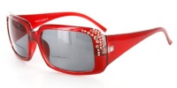 Showtime Fashion Bifocal Sunglasses with Austrian Crystals for Youthful and Stylish Women who Need to Read in the Sun (Red 150) Showtime Fashion Bifocal Sunglasses with Austrian Crystals for Youthful and Stylish Women who Need to Read in the Sun (Red 150)