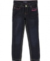 Rocawear Positively Riveting Skinny Jeans (Size 4 - 6X) - dark denim, 4