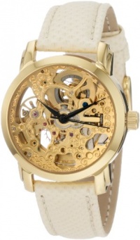 Akribos XXIV Women's AKR431YG Gold Swiss Automatic Skeleton Watch Akribos XXIV Women's AKR431YG Gold Swiss Automatic Skeleton Watch