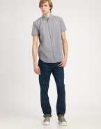 Mini hearts accent this easy-wearing, modern sportshirt shaped in crisp, cool cotton.ButtonfrontButtoned-down collarCottonMachine washImported