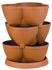 Akro-Mils RZJMEDI Medium Stack-A-Pot, 30-Quart Akro-Mils RZJMEDI Medium Stack-A-Pot, 30-Quart