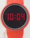LED TOUCH SCRREN Digital Watch Time N Calender Red Plastic Band