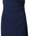 Lauren by Ralph Lauren Women's Haddon Hall Sequin Top Dress 8P Navy