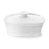 Sophie Conran by Portmeirion 6-Inch-by-4-3/4-Inch Covered Butter Dish, White
