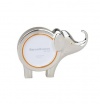 JUNGLE PARADE ELEPHANT PICTURE FRAME, 2 3/4D. photo opening, 6 1/4x4 3/8H.