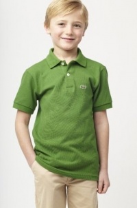 Lacoste Boys Short Sleeve Pique Polo Green, Size 8YR-L1812 Lacoste Boys Short Sleeve Pique Polo Green, Size 8YR-L1812