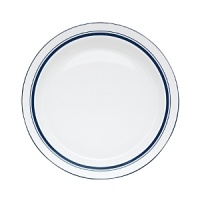 Tasteful and tailored blue banded dinnerware inspired by the unique Copenhagen neighborhood of Christianshaven from Dansk. Bread and Butter plate is 7.25 in diameter. Tasteful and tailored blue banded dinnerware inspired by the unique Copenhagen neighborhood of Christianshaven from Dansk. Bread and Butter plate is 7.25 in diameter.