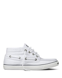 A sporty boat shoe infused with the classic stylings of Converse' Jack Purcell sneakers. A sporty boat shoe infused with the classic stylings of Converse' Jack Purcell sneakers.