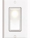 Leviton 5601-2W 15 Amp, 120/277 Volt, Decora Rocker Single-Pole AC Quiet Switch, Residential Grade, Grounding, White