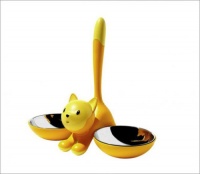 Alessi Tigrito Cat Bowl, Yellow