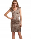 GUESS by Marciano Clay Baby Cheetah Cap-Sleeve Dress, HAZELNUT MULTI (4)