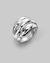 From the Glamazon Collection. Triple rows of undulating waves in hammered sterling silver.Sterling silver Width, about ¾ Imported Additional Information Women's Ring Size Guide 