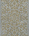 Area Rug 3x5 Rectangle Transitional Pale Blue Color - Surya Bombay Rug from RugPal