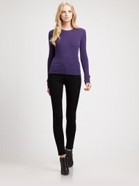 The classic crewneck pullover, luxuriously crafted from extra-fine cashmere knit.CrewneckLong sleevesRibbed trimAbout 22 from shoulder to hemCashmereDry cleanImportedModel shown is 5'11 (180cm) wearing US size Small. The classic crewneck pullover, luxuriously crafted from extra-fine cashmere knit.CrewneckLong sleevesRibbed trimAbout 22 from shoulder to hemCashmereDry cleanImportedModel shown is 5'11 (180cm) wearing US size Small.
