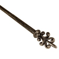 BCL Drapery Hardware 58FL48S Fleur-di-Lis Curtain Rod Set BCL Drapery Hardware 58FL48S Fleur-di-Lis Curtain Rod Set
