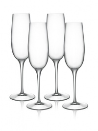 Luigi Bormioli Set of 4 Allegro 8-Oz. Champagne Flute Glasses Luigi Bormioli Set of 4 Allegro 8-Oz. Champagne Flute Glasses