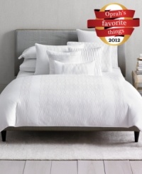 Make a reservation to unwind! This Hotel Collection Embroidered Diamonds coverlet, crafted with cotton and filled with polyester fabric, evokes tranquility and provides a layer of endless comfort. Zipper closure. Make a reservation to unwind! This Hotel Collection Embroidered Diamonds coverlet, crafted with cotton and filled with polyester fabric, evokes tranquility and provides a layer of endless comfort. Zipper closure.