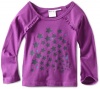 Roxy Kids Girls 2-6X Day Break Solid Long Sleeve Top, Sparkiing Grape, X-Large