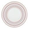 Inspired by Milleraies, Raynaud's spearhead tableware set, Attraction boasts a freer, more modern design with alternating narrow and wide stripes. It will embellish any table with its shades of pink and red, enhanced with mauve and orange and underscored subtle shades of green and brown.