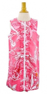 Lilly Pulitzer Little Lilly Shift w/ Ruffle Pink Dress 4 Lilly Pulitzer Little Lilly Shift w/ Ruffle Pink Dress 4