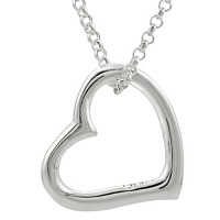 Alexandria Collection Sterling Silver Floating Heart Pendant Alexandria Collection Sterling Silver Floating Heart Pendant