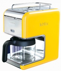 DeLonghi Kmix 5-Cup Drip Coffee Maker, Yellow DeLonghi Kmix 5-Cup Drip Coffee Maker, Yellow