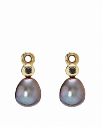 Mysterious and romantic peacock pearls meet black diamonds in 14K gold. These beautiful PANDORA charms reinvent your favorite french wire or hoop earrings. Mysterious and romantic peacock pearls meet black diamonds in 14K gold. These beautiful PANDORA charms reinvent your favorite french wire or hoop earrings.