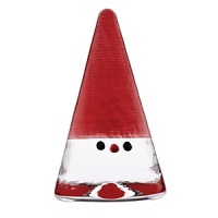 This Kosta Boda cone-shaped Santa figurine, designed by Anna Ehrner, is crafted a charming, festive holiday accent. This Kosta Boda cone-shaped Santa figurine, designed by Anna Ehrner, is crafted a charming, festive holiday accent.