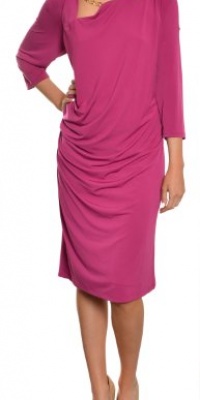 David Meister Women's Sleek Jersey Knit Cocktail Evening Dress 18W Orchid David Meister Women's Sleek Jersey Knit Cocktail Evening Dress 18W Orchid