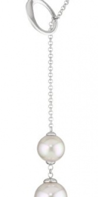 Majorica 10/12mm Round Pearl On Slide Pendant Necklace, 20