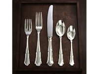 Traditional lines and stately floral skirt transcend time. Continental sized. Stunning Italian sterling designs bearing the 150-year old reputation of Wallace Silversmiths. Sterling Silver Flatware is not returnable or exchangeable. Traditional lines and stately floral skirt transcend time. Continental sized. Stunning Italian sterling designs bearing the 150-year old reputation of Wallace Silversmiths. Sterling Silver Flatware is not returnable or exchangeable.