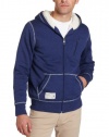 Marc Ecko Cut & Sew Men's Sherpa Lined Hoodie, Blue, Large