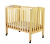 Dream On Me 2 in 1 Portable Folding Stationary Side Crib, Natural